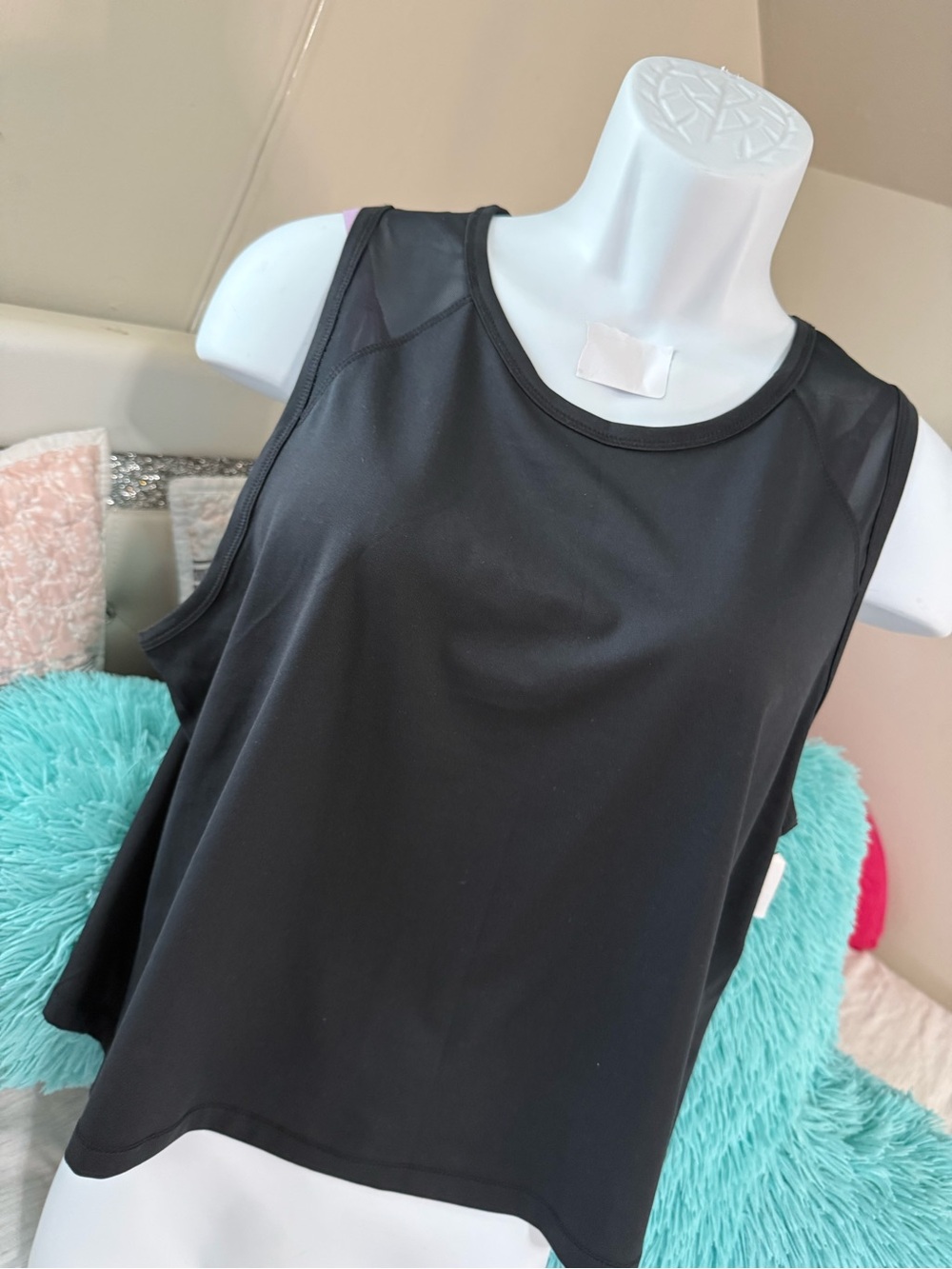 SO Black Athletic Tank Top